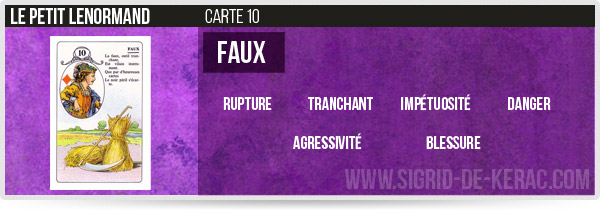 carte de la faux petit lenormand