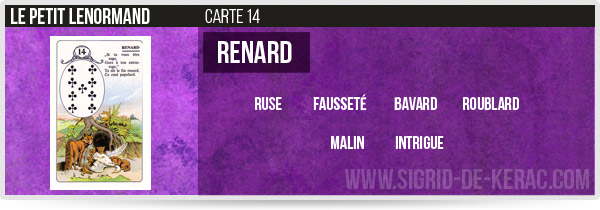 carte du renard petit lenormand