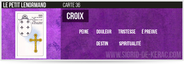 carte de la croix petit lenormand